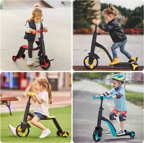 Scooter 3 en 1 : Bicicleta-Patineta-Triciclo