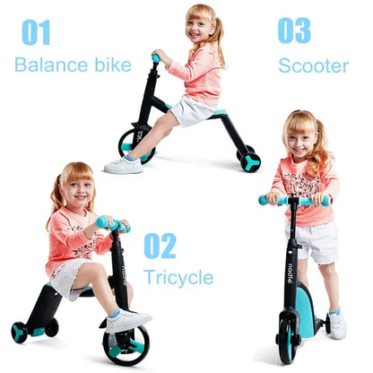 Scooter 3 en 1 : Bicicleta-Patineta-Triciclo